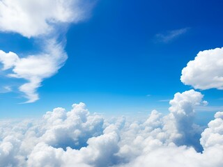 Obraz premium blue sky with clouds