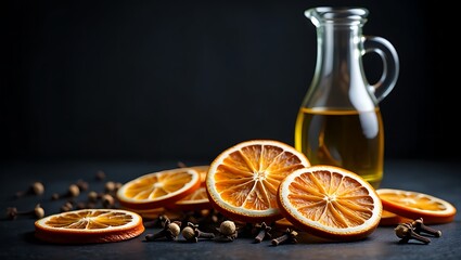 Dried Orange Slices and Essential Oil Aromatic & Zesty Winter Scents