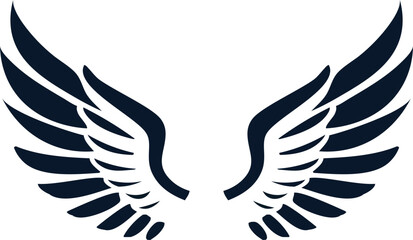 Dark Wings Vector Graphic Illustration Set