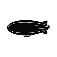 Fototapeta premium Zeppelin Icon Vector Flat and Clean Look Isolated