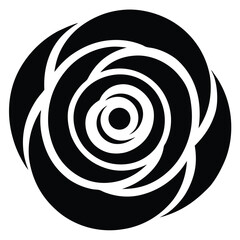 Lotus Floral Icon Vector Stock Vector