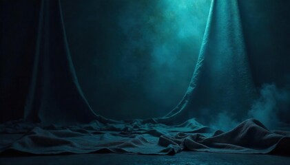 A dimly lit, abstract background featuring stretched, taut fabric, suggesting a feeling of unease and suspense Perfect for thriller, mystery, or suspense projects , subtle, elegance