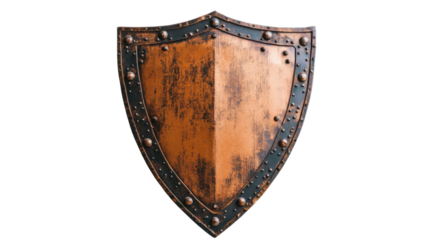 It security shield on white background