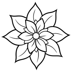 vector illustration of a flower