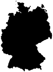 simplified smooth map of germany shape