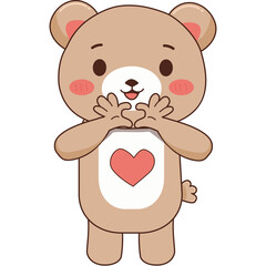 Teddy bear with heart