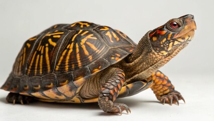 Obraz premium Eastern Box Turtle on studio background