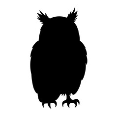 silhouette of a owl