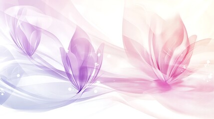 Fototapeta premium Abstract floral design with soft colors (1)