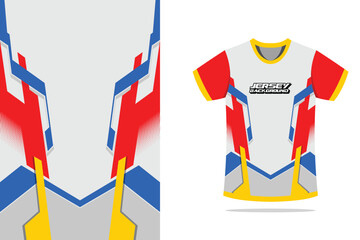 jersey design sport modern stripe pattern design for soccer, football, gaming, cycling design kit in color combinations © Ka Rang