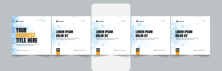 Modern Editable Business Carousel Template for Social Media – LinkedIn & Instagram Post Design.