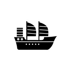 creative details cargo ship icon vector illustration	
