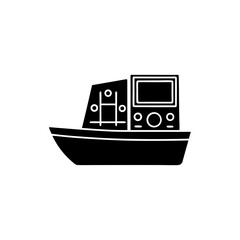creative details cargo ship icon vector illustration	
