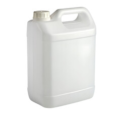 Container plastic gallon storage liquid isolated on transparent background