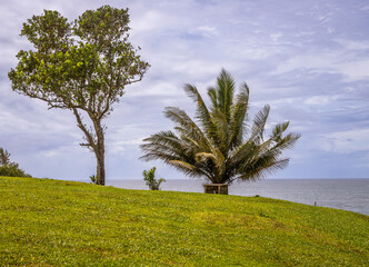 Exposure of the incredible Samoa's coastline, on the South Coast of the Island near Lotofaga. Samoa