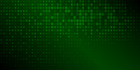 Dark Green, Yellow vector background with bubbles. Abstract colorful disks on simple gradient background. Pattern for wallpapers, curtains