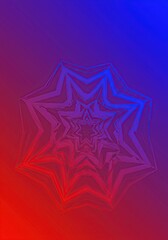 Abstract starburst design on gradient background