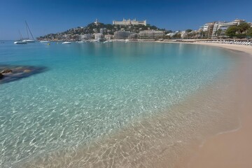 Cala Gat, located in Ratjada, Mallorca, features a gorgeous beach and coastal area