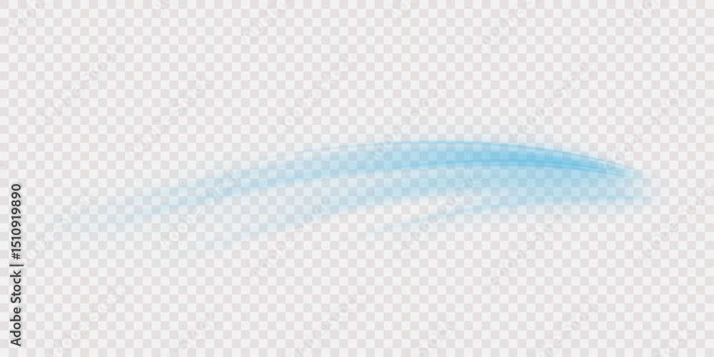 Poster blue stripes in the form of drill, turns and swirl. undulate wave swirl swoosh, dynamic twisted line