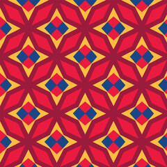 Fototapeta premium Seamless floral pattern vector illustration for fabric textile design
