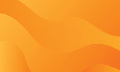 Abstract Gradient Background Vector - Yellow Orange Wavy Fluid Shapes