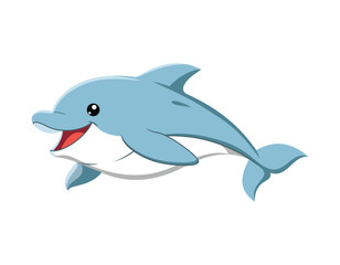 vector illustration of a dolphin