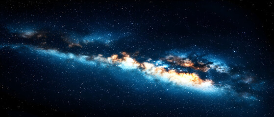 Obraz premium Majestic Milky Way Galaxy In Space