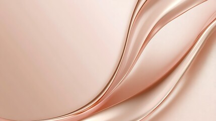 Abstract flowing curves in peachy-rose