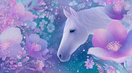 magical fairy pink unicorn