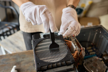 Obraz premium The Precision Maintenance of Computer Components Should Be Done with Proper Care and Attention