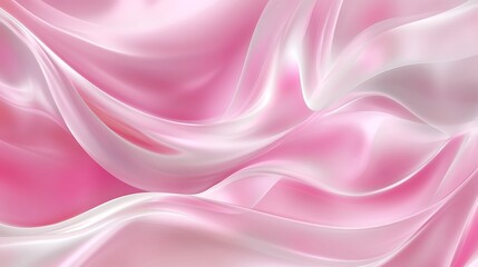Fototapeta premium Pink silk fabric folds