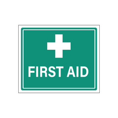 First Aid, Health, Green Cross Safety Medic Treatment Icon Symbol Vector
