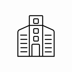 Corporate business tower icon vector sign