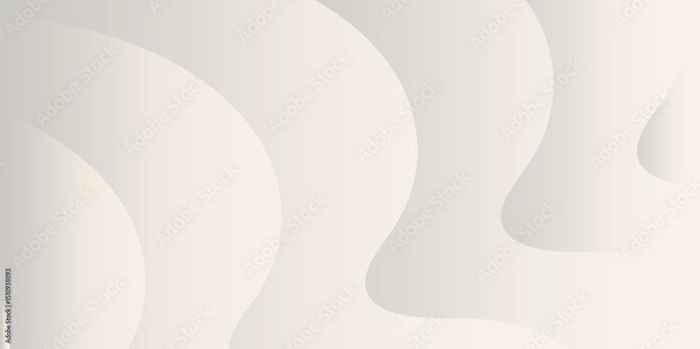 Poster gray gradient background with curved lines and soft shadows creating a wave pattern design is modern