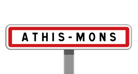 Panneau d'entrée Athis-Mons, Essonne, Île-de-France