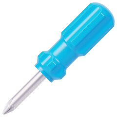 Screwdriver Cross 3D Illustration Icon 