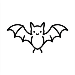 Bat flying vector