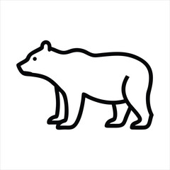 vector illustration of a bear