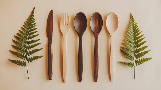 Eco-friendly bamboo cutlery set