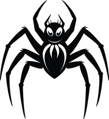  spider silhouette, long legs, creepy insect
