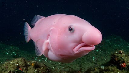 Blobfish in Deep Sea Waters