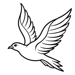 dove of peace vector illustration