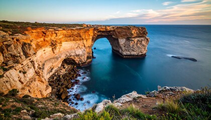 Flat lay of beauty products on marble background