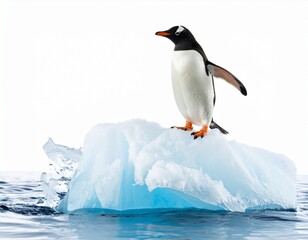 Fototapeta premium penguin in antarctica