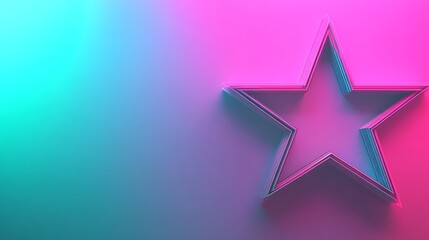 Neon star graphic design (1)