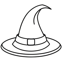 black hat isolated on white background