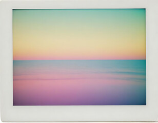 Pastel Gradient Background in Polaroid Frame