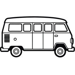 vector illustration of a bus