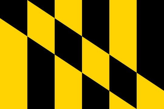 maryland flag state pattern background with black and yellow colors