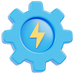 Power Setting 3D Icon Illustration 